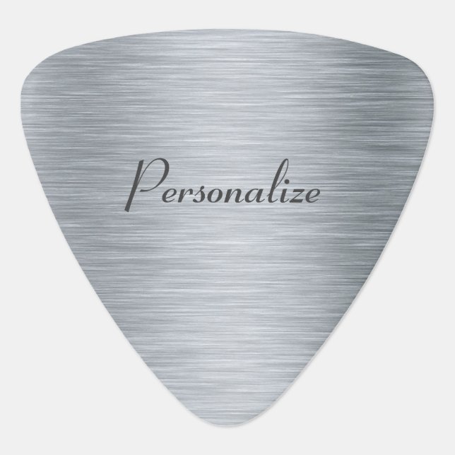 Groverallman Metallic Personalize Guitar Pick (Front)