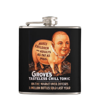 Groves Tonic makes children and adults fat as pigs Flask