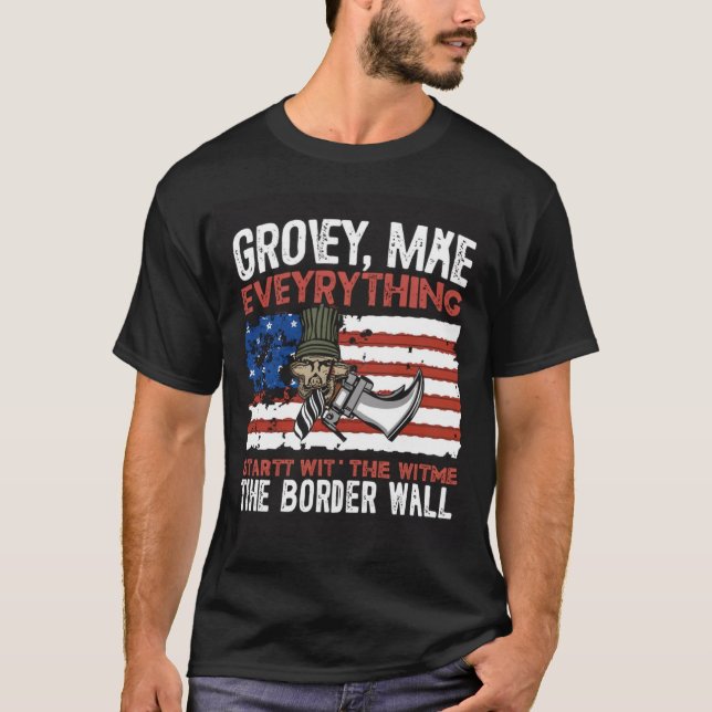 Grovy American  T-Shirt (Front)