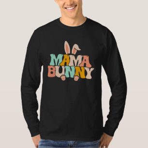 Grovy Mama Bunny Pregnancy Annoucement Easter Day  T-Shirt