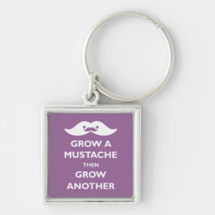 Grow a Mustache Keychain