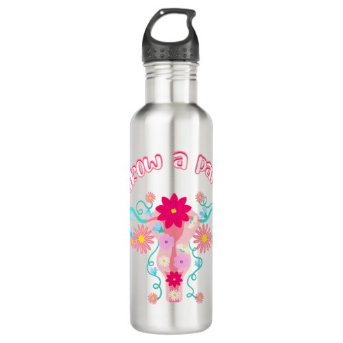 Grow A Pair _ Feminist Empowered Womens Rights Stainless Steel Water Bottle