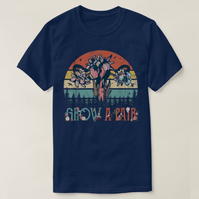 Grow A Pair Uterus Pro Choice Feminist Womens Righ T-Shirt (Design Front)