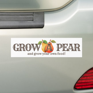 Grow a Pear Bumper Sticker