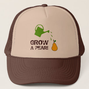 Grow a Pear! funny rebus humor (-more colors) Trucker Hat