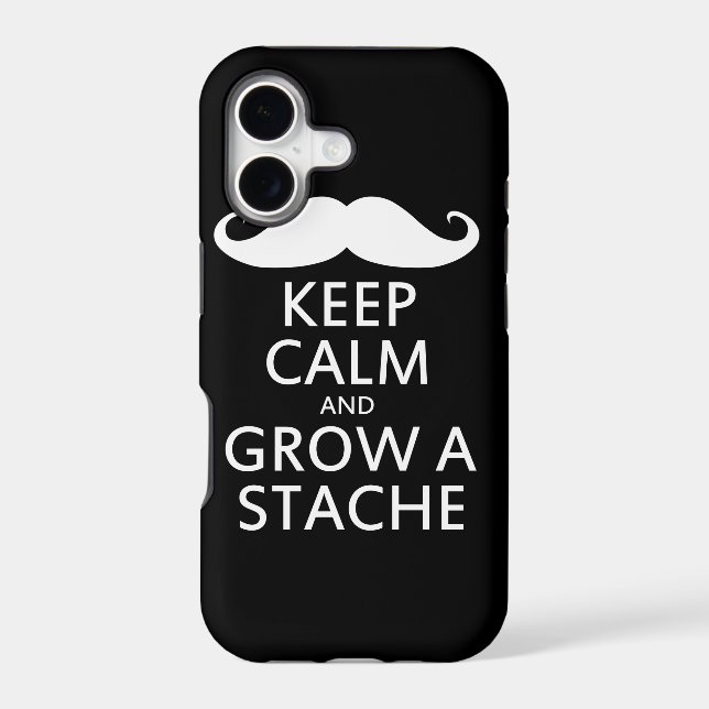 Grow a Stache Iphone Case (Back)