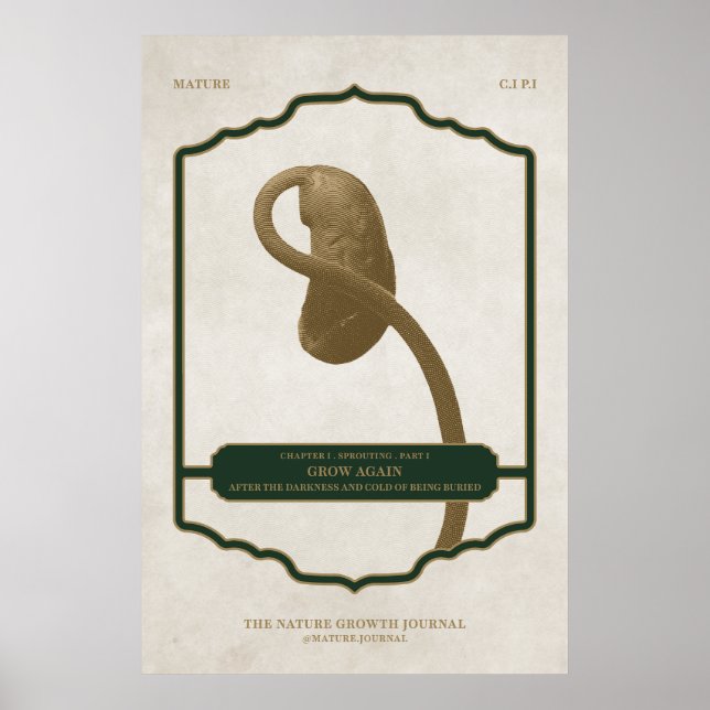 GROW AGAIN - MATURE DESIGN JOURNAL POSTER (Front)