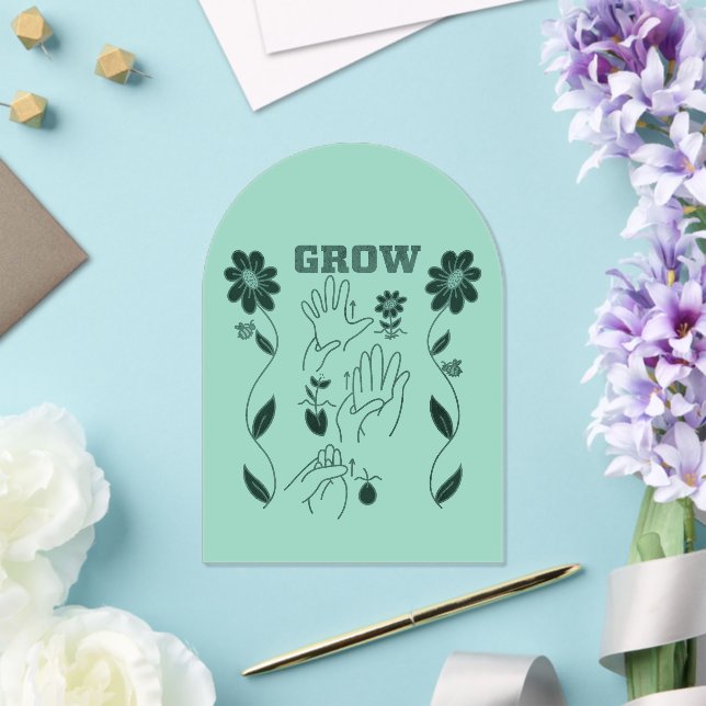 Grow - ASL Design Acrylic Invitations (Insitu (Wedding))