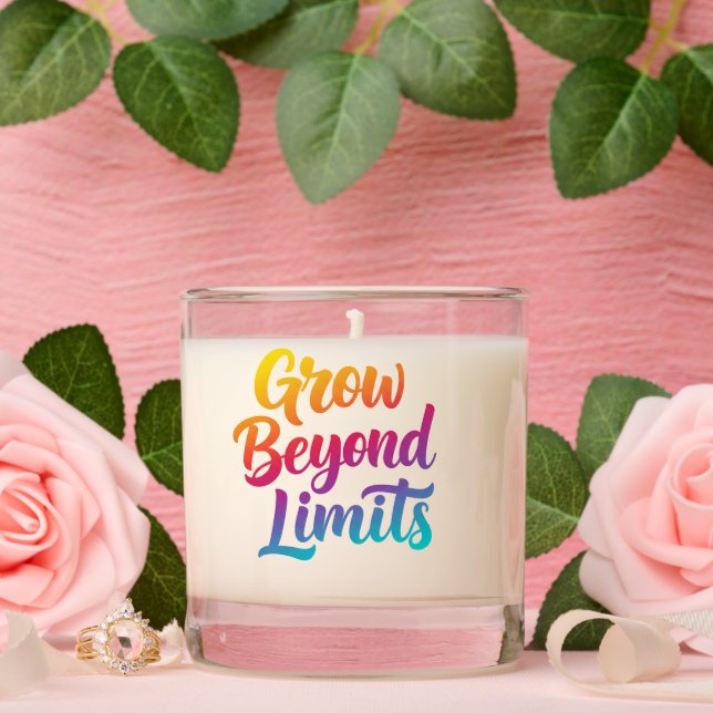 Grow Beyond Limits – Motivational Candle Gift  (Wedding)
