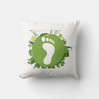 Grow Food Not Lawns Funny Gardening Throw Pillow