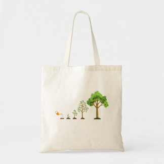 Grow Garden Tote Bag – Tree Growth Illustration