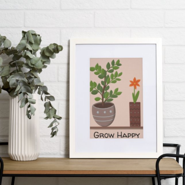 Grow Happy Plant Poster (Creator Uploaded)