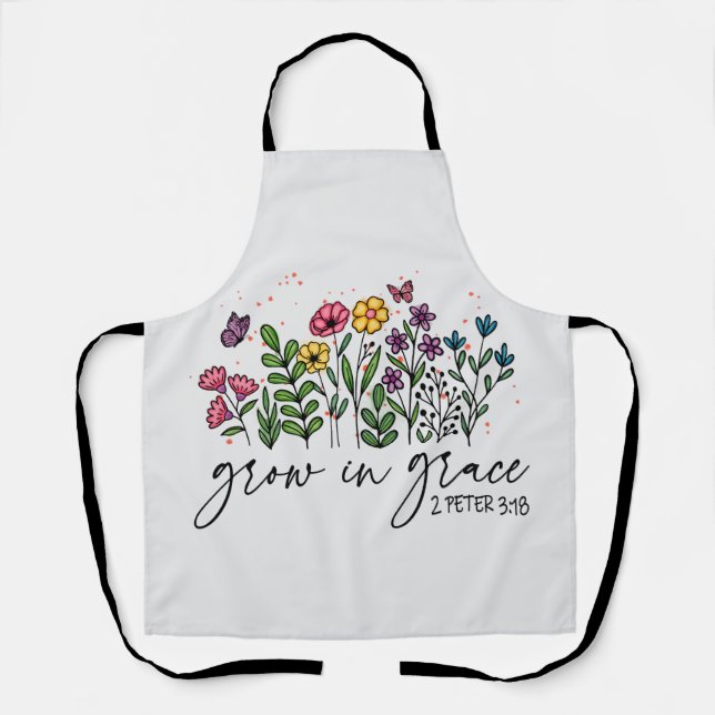 Grow in Grace Apron (Front)