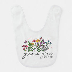 Grow in Grace Baby Bib