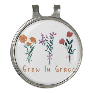 Grow in Grace Christian Golf Ball Marker Golf Hat Clip