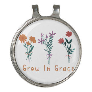 Grow in Grace Christian Golf Ball Marker Golf Hat Clip