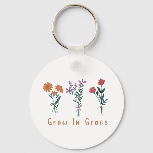 Grow in Grace Christian KeyChain