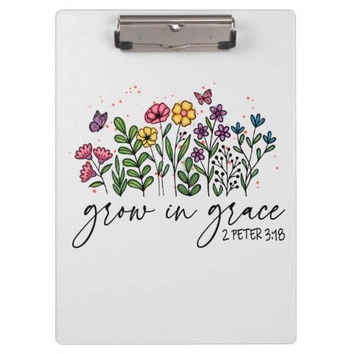 Grow in Grace Clipboard