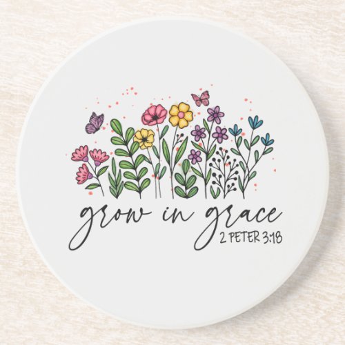 Grow in Grace Coaster