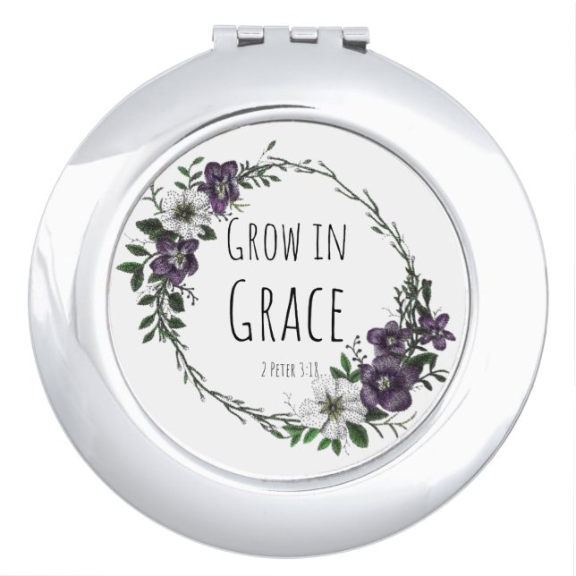 Grow in Grace Compact Mirror (Front)