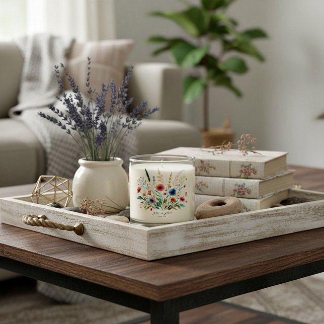 Grow in Grace floral Scented Candle (Creator Uploaded)