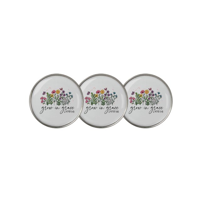 Grow in Grace Golf Ball Marker (3 Up)
