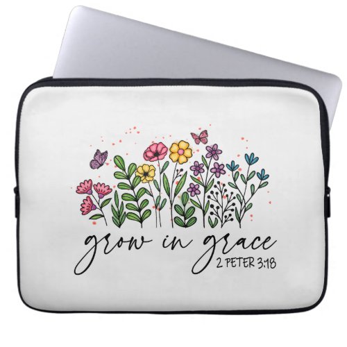 Grow in Grace Laptop Sleeve