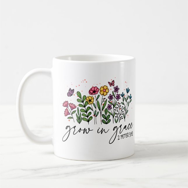Grow in Grace Mug (Left)
