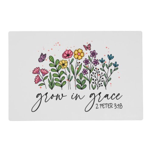 Grow in Grace Placemat