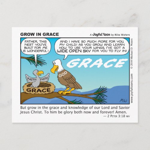 Grow in Grace postcard