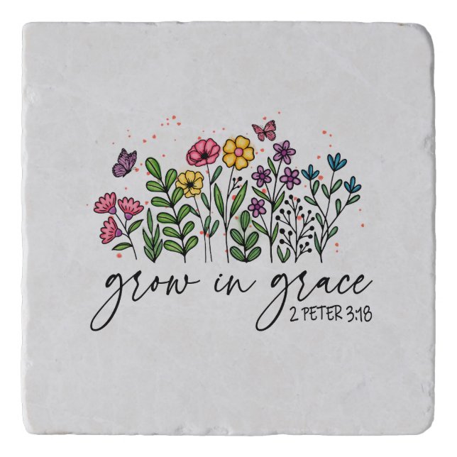 Grow in Grace Trivet (Front)