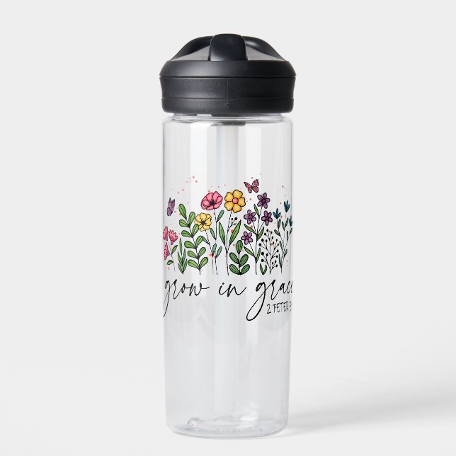 Grow in Grace Water Bottle (Front)