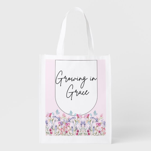 Grow in LOVE Grocery Bag (Front)