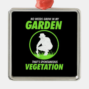 Grow In My Garden Metal Ornament