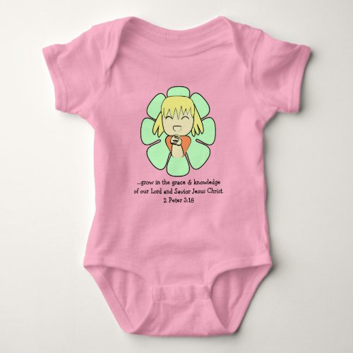 Grow in the grace of our Lord Savior Jesus Christ Baby Bodysuit