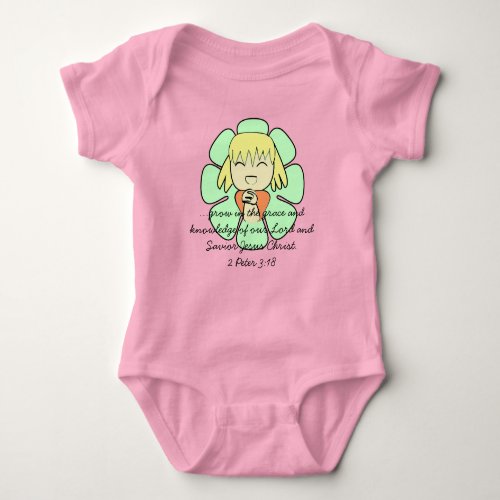 Grow in the grace of our Lord Savior Jesus Christ Baby Bodysuit