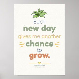 Grow | Kids Affirmation Poster