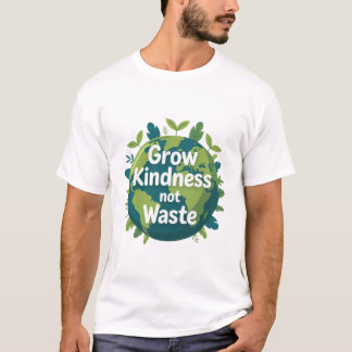 Grow Kindness Not Waste T-Shirt | Eco Friendly