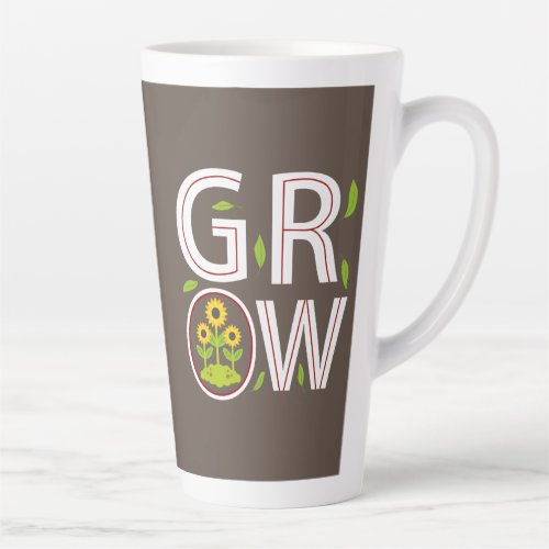 grow more trees latte mug