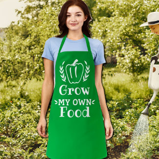 Grow my own food All-Over Print Apron