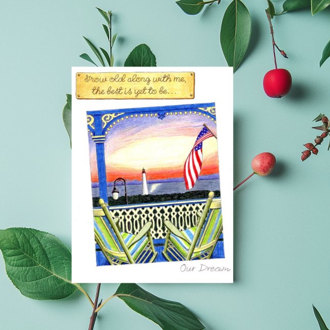 Grow Old Along with Me Postcard (Creator Uploaded)