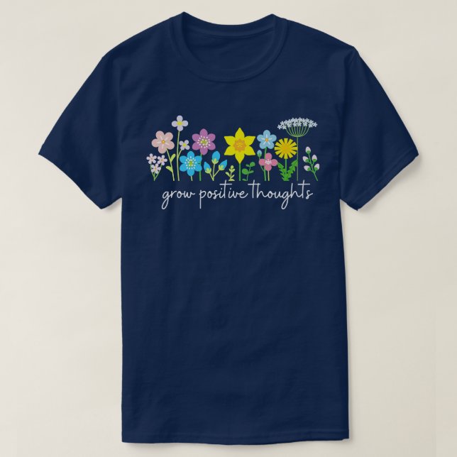 grow positive thoughts garden Women's Book Lovers  T-Shirt (Design Front)