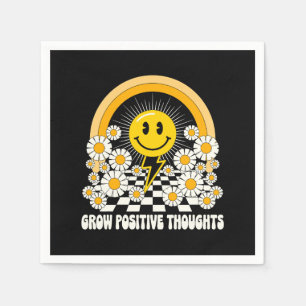 Grow Positive Thoughts – Inspirational Floral (3) Napkins