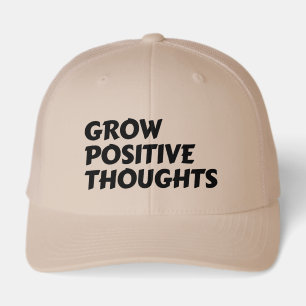 grow positive thoughts inspirational typography