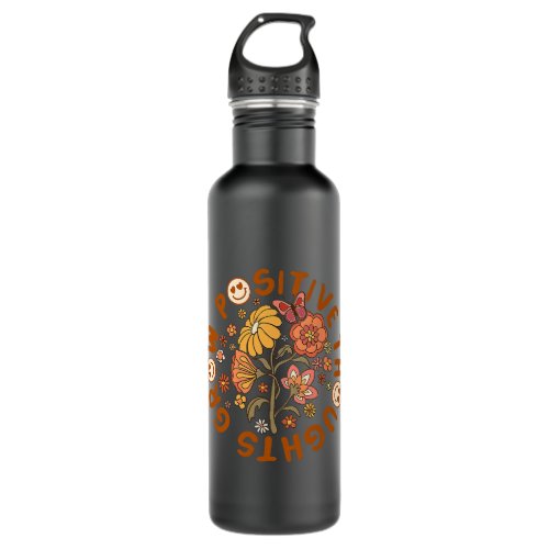 Grow Positive Thoughts Mental Health Awareness Stainless Steel Water Bottle