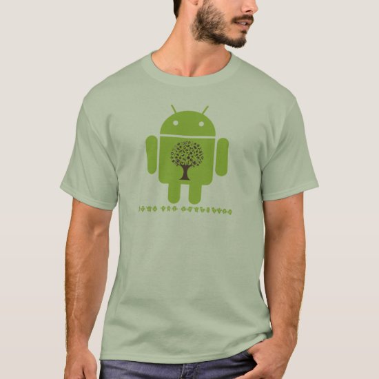 Grow The Ecosystem (Bug Droid Brown Tree) T-Shirt