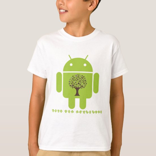 Grow The Ecosystem (Bug Droid Brown Tree) T-Shirt