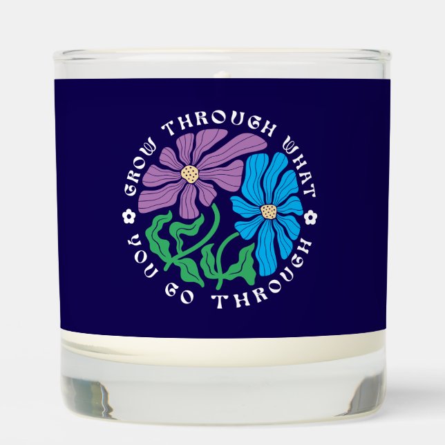 Grow Through Adversity Scented Jar Candle (Front)