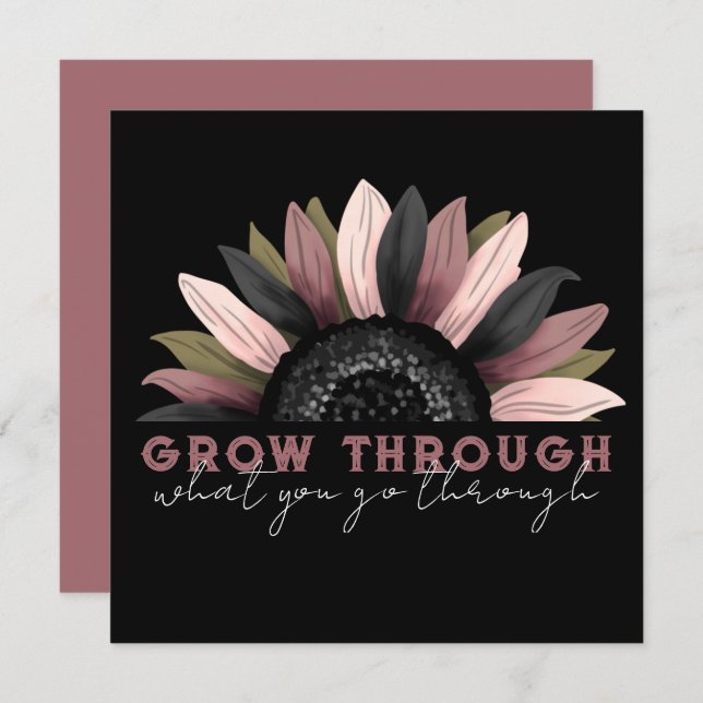 Grow Through... Card (Front/Back)