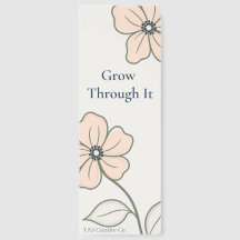 Grow Through It Floral Reading Tracker Bookmark